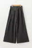 Carbon Grey Mineral Wash Button Fly Waist Wide Leg Jeans sold by Beagle Boutique