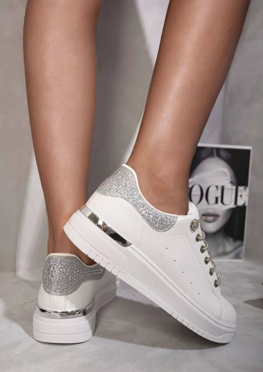 Embellished Lace Platform Trainers sold by Beagle Boutique product image thumbnail 4