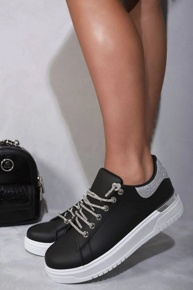 Embellished Lace Platform Trainers sold by Beagle Boutique product image thumbnail 5