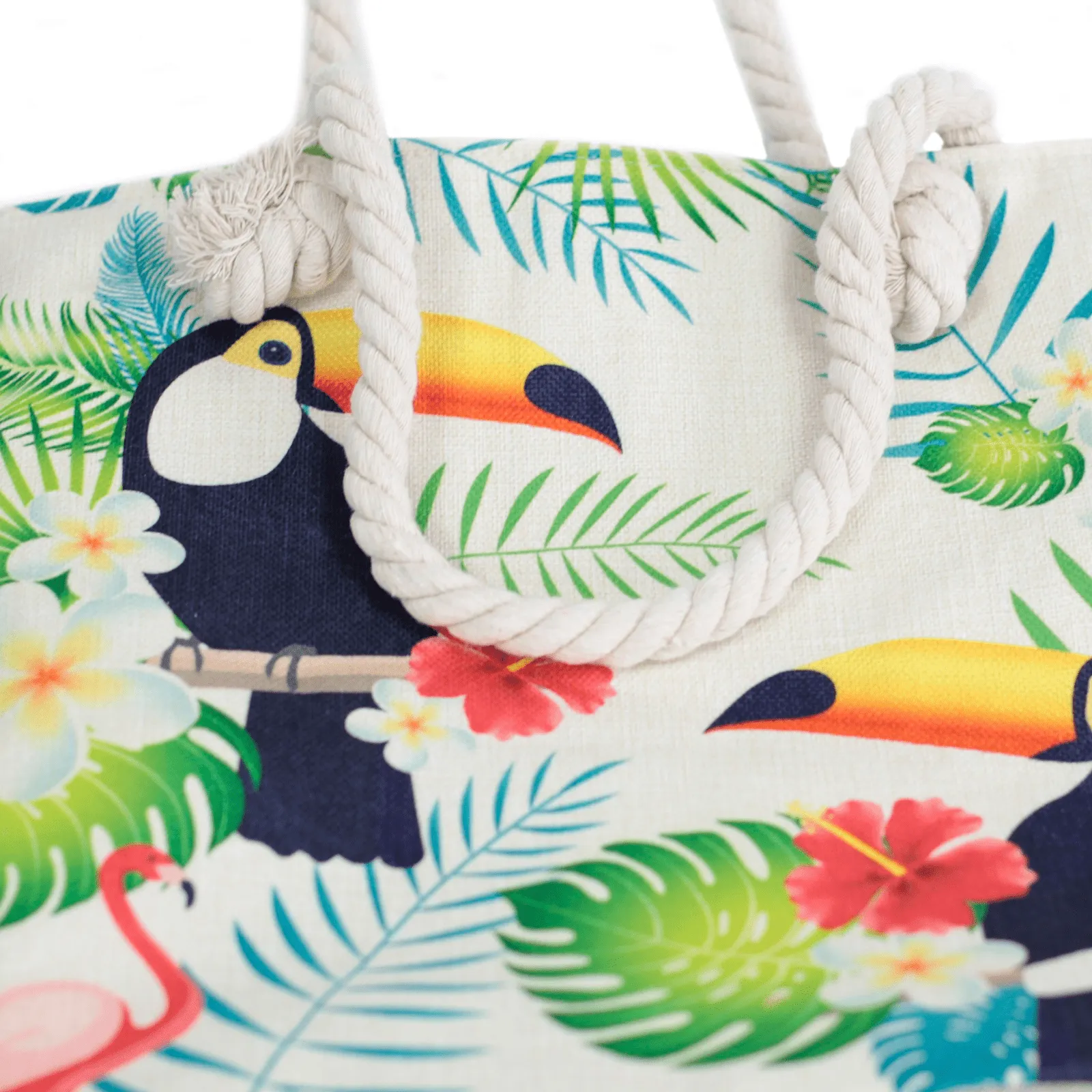 Rope Handle Bag - Tropical Toucan sold by Beagle Boutique product image thumbnail 2