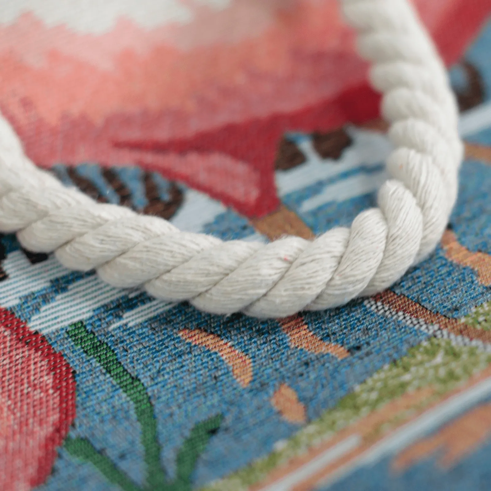 Rope Handle Bag - Pink Flamingo sold by Beagle Boutique product image thumbnail 5