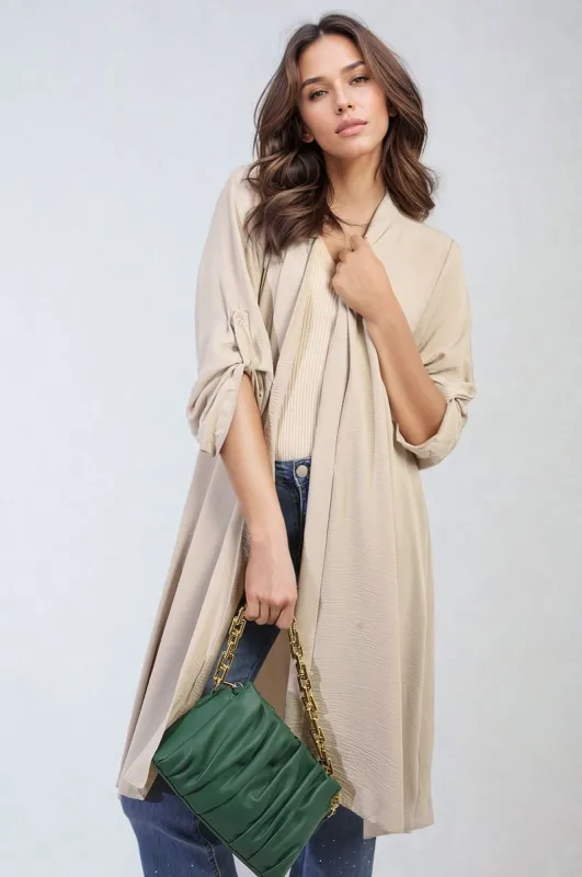 Open Front Knitted Long Cardigan sold by Beagle Boutique