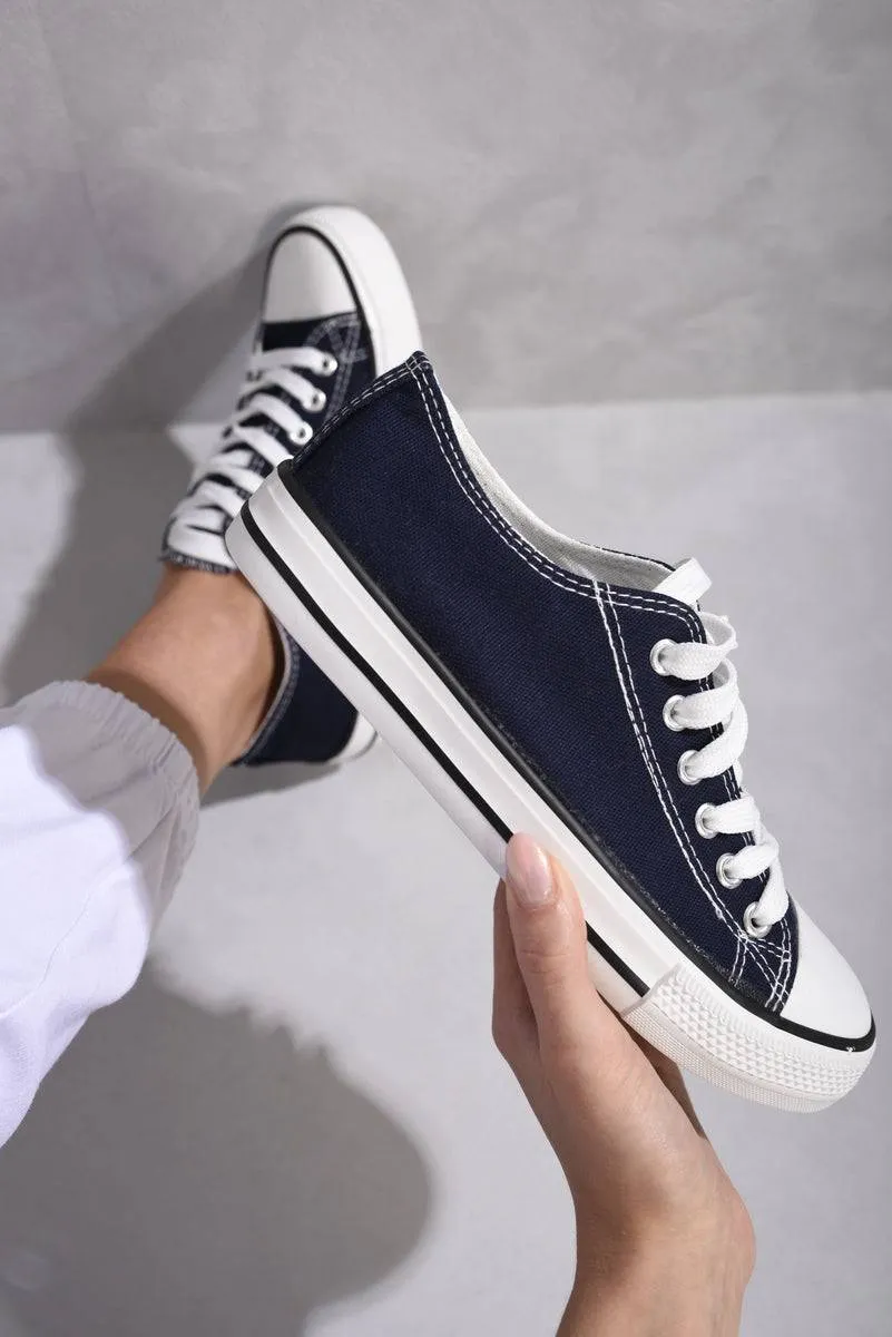 Platform Low Top Lace Up Trainers sold by Beagle Boutique product image thumbnail 5