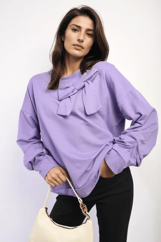 Long Sleeve Bow Detail Jumper sold by Beagle Boutique