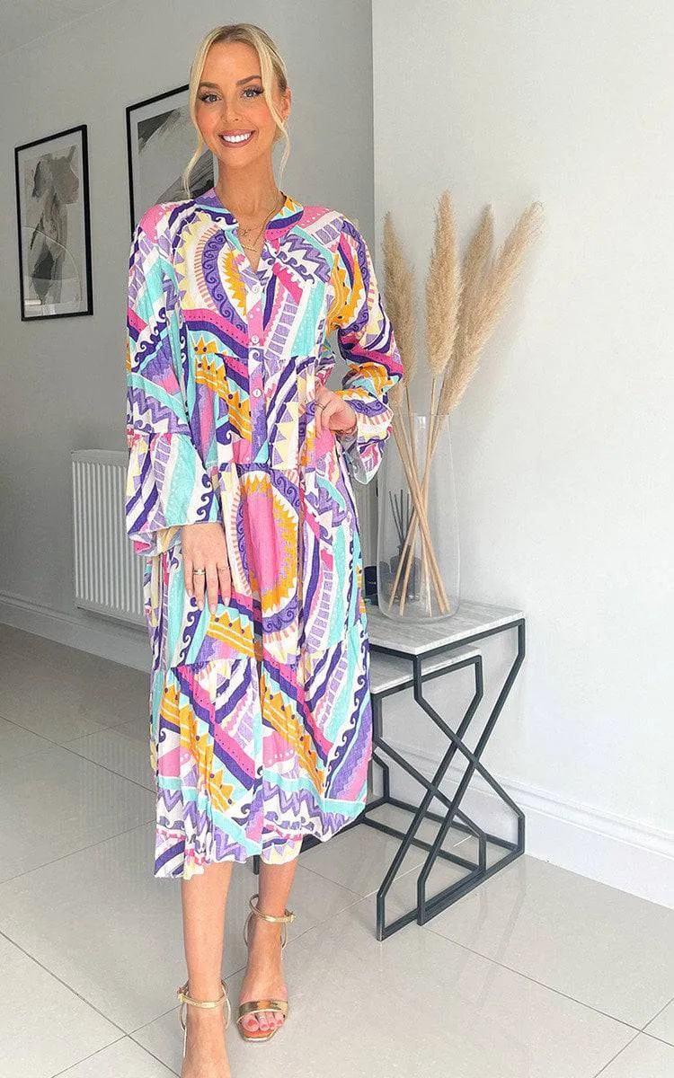 Printed Midi Dress sold by Beagle Boutique product image thumbnail 5