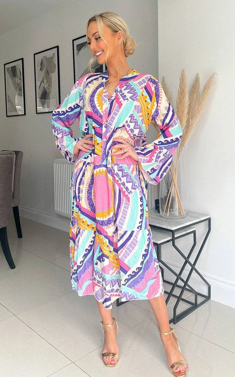 Printed Midi Dress sold by Beagle Boutique product image thumbnail 4