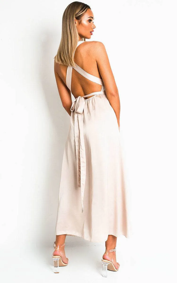 Backless Sequin Midi Dress sold by Beagle Boutique product image thumbnail 3