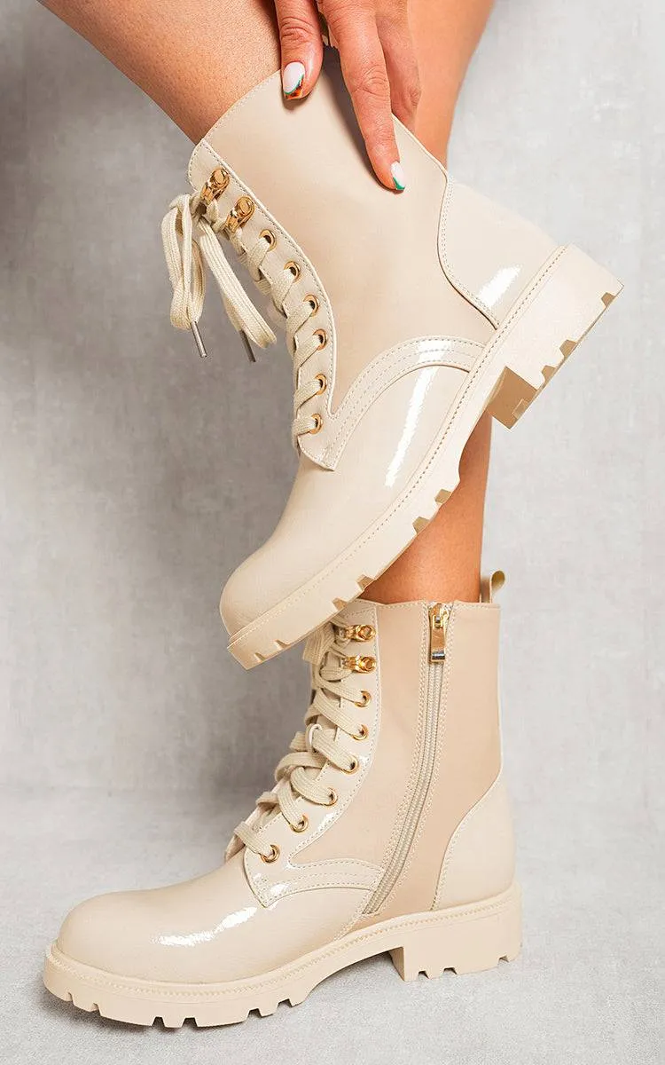 Platform Lace Up Chunky Boots sold by Beagle Boutique product image thumbnail 4