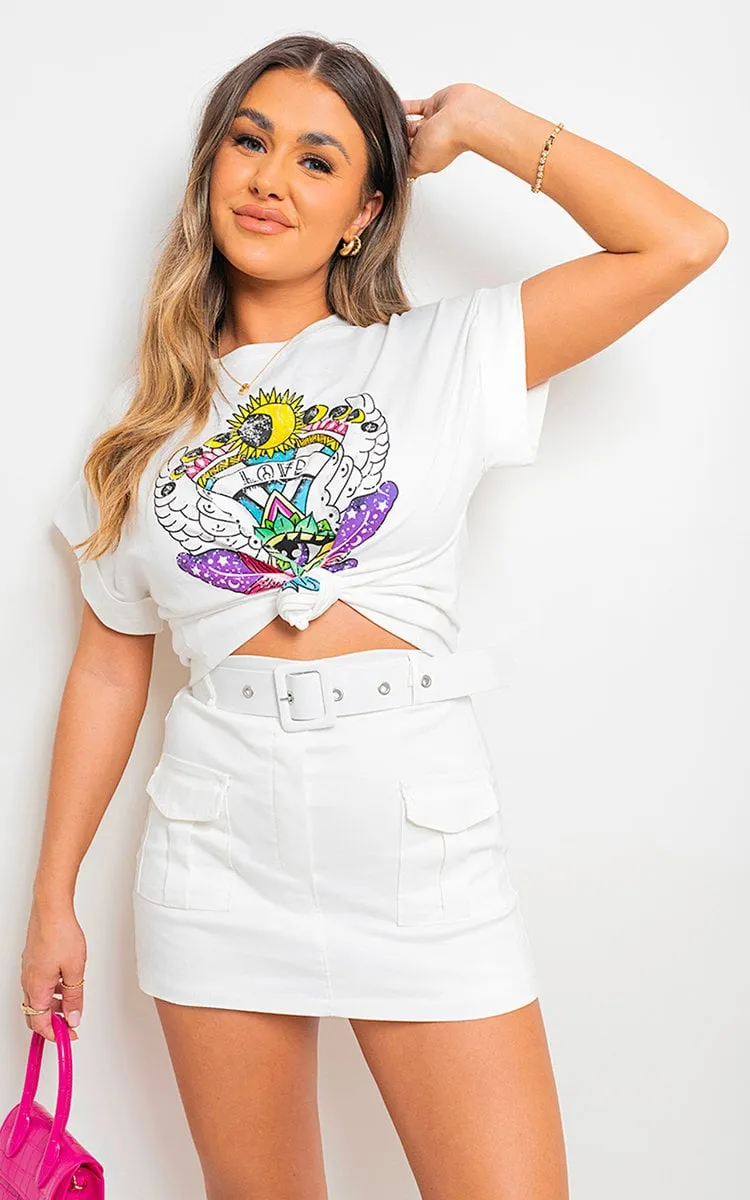 Pocket Belted Cargo Skort (Shorts / Skirt) sold by Beagle Boutique product image thumbnail 4