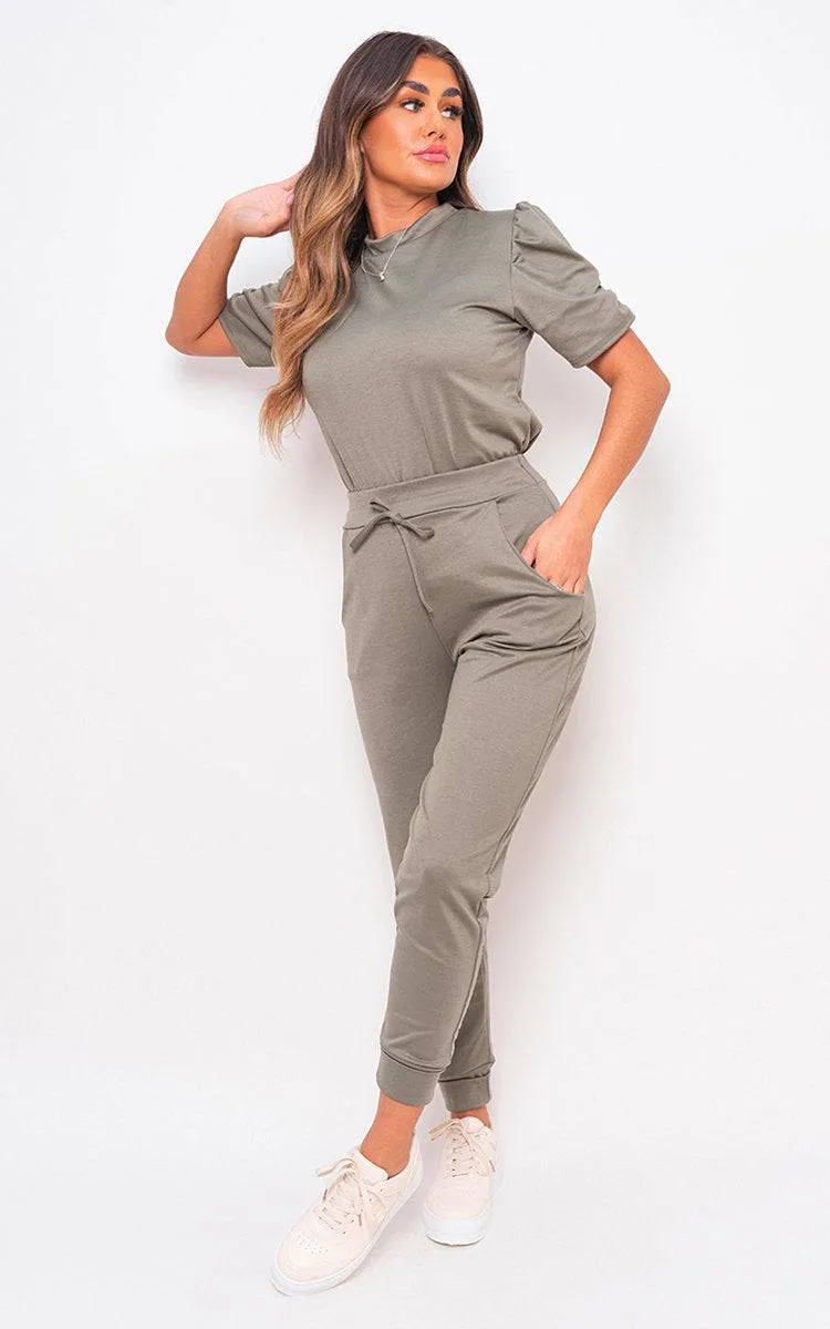Ruched Sleeve Top & Trousers Co-ord Set sold by Beagle Boutique