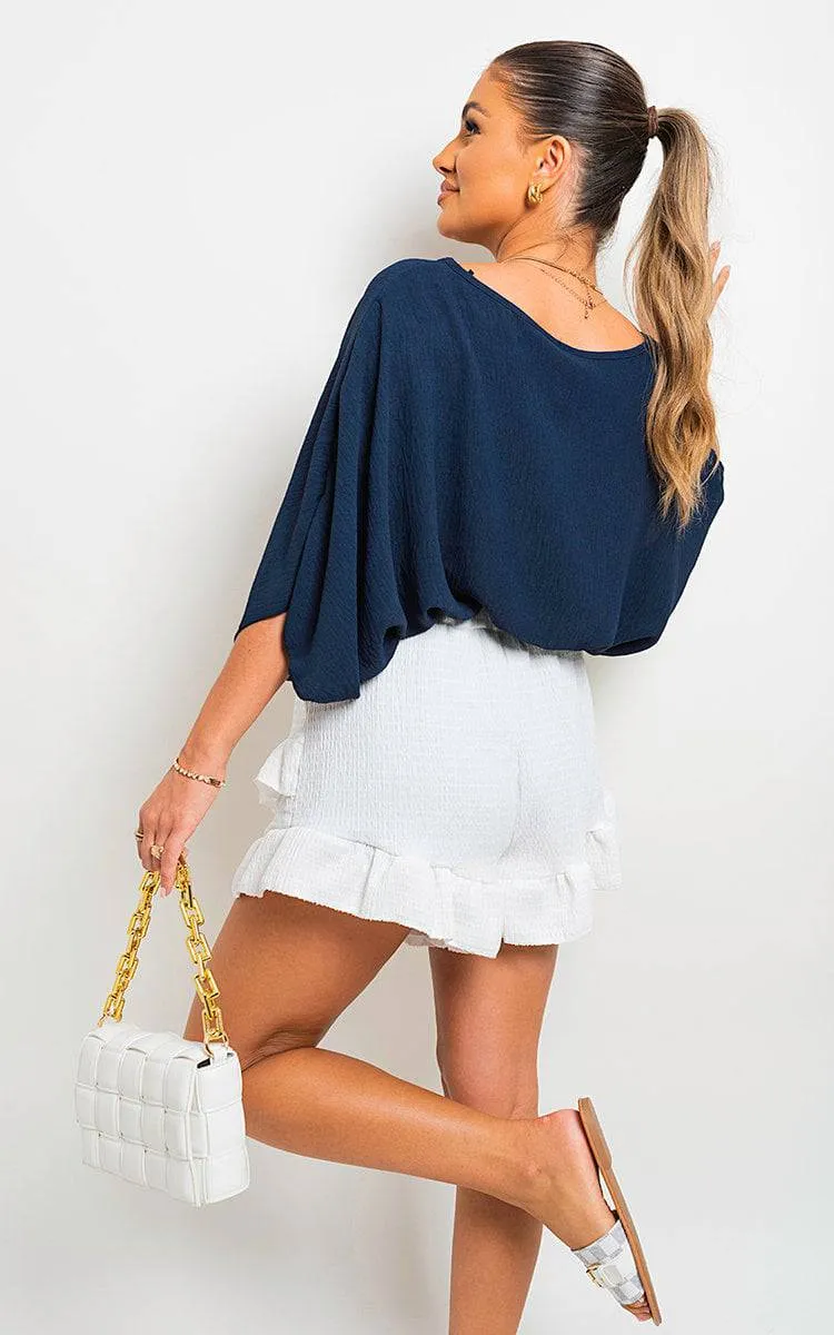 Oversized Batwing Sleeve Casual Tops sold by Beagle Boutique product image thumbnail 4