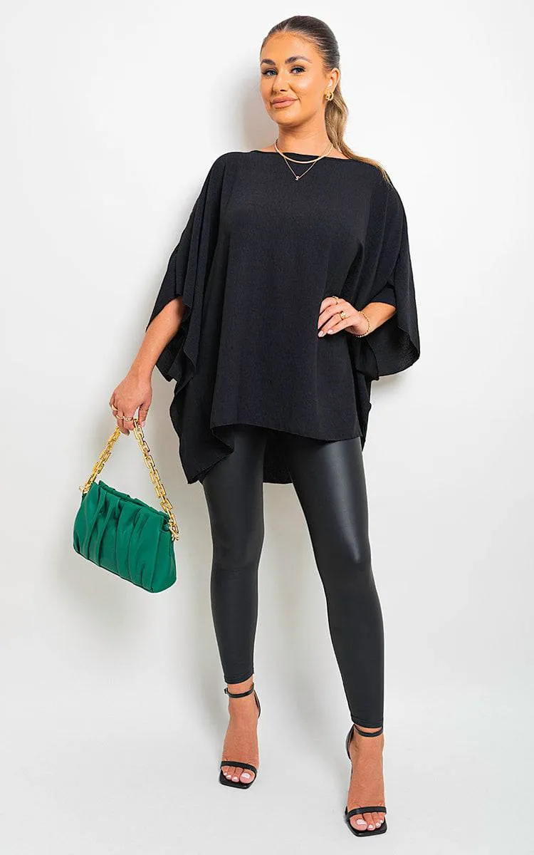 Oversized Batwing Sleeve Casual Tops sold by Beagle Boutique product image thumbnail 3