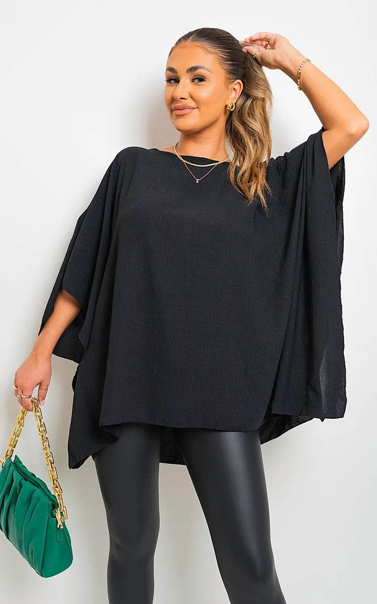 Oversized Batwing Sleeve Casual Tops sold by Beagle Boutique