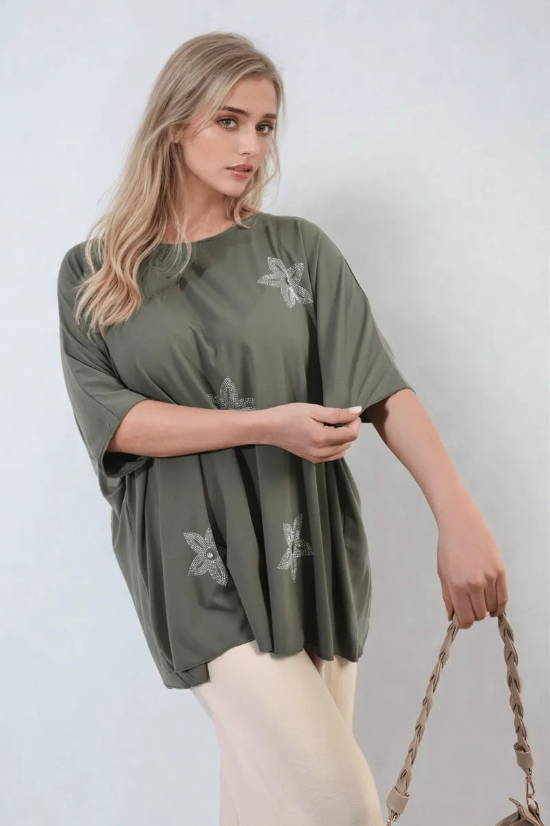 Floral Print Oversized Top sold by Beagle Boutique product image thumbnail 4