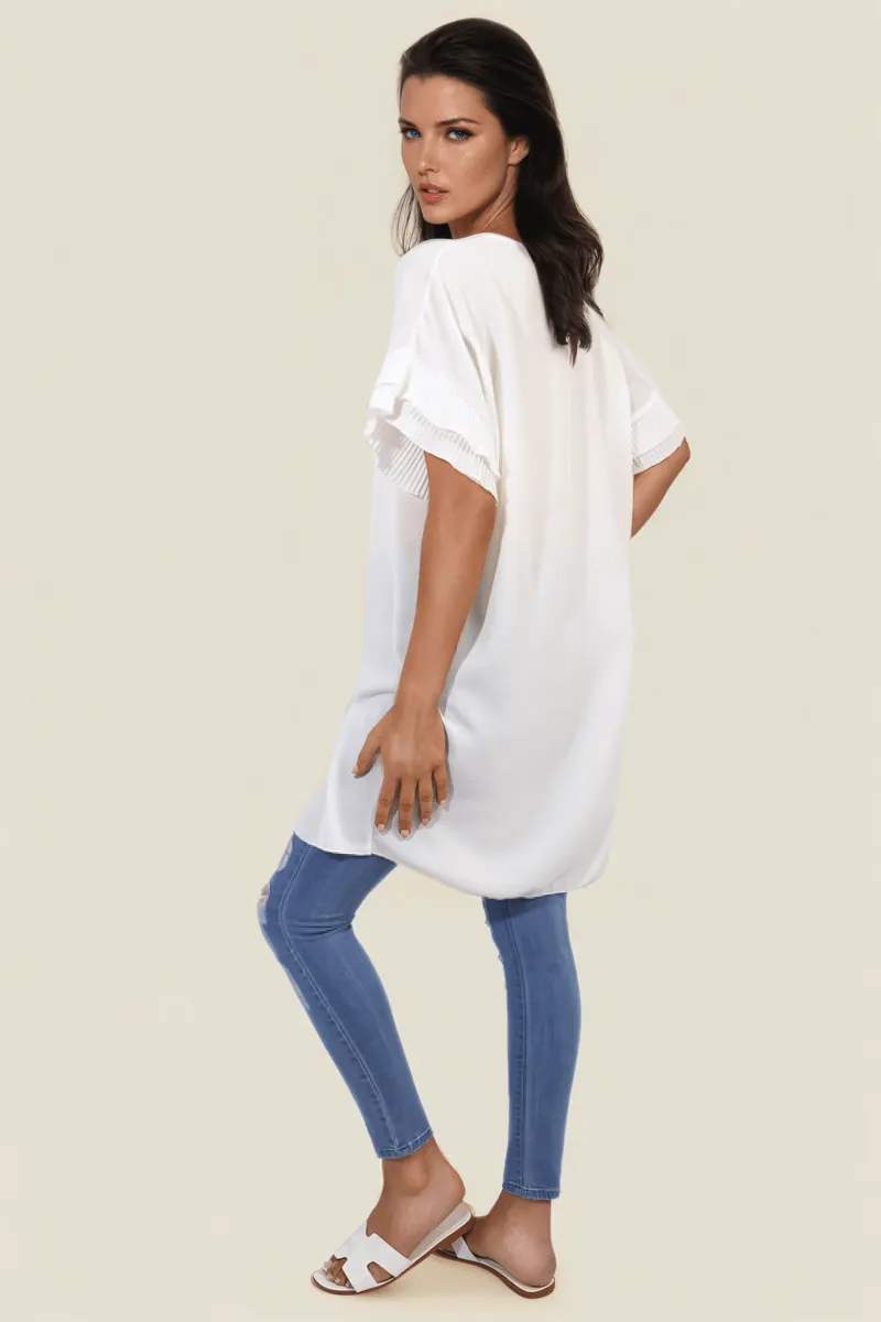 Ruffled Sleeve Mini Dress sold by Beagle Boutique product image thumbnail 2