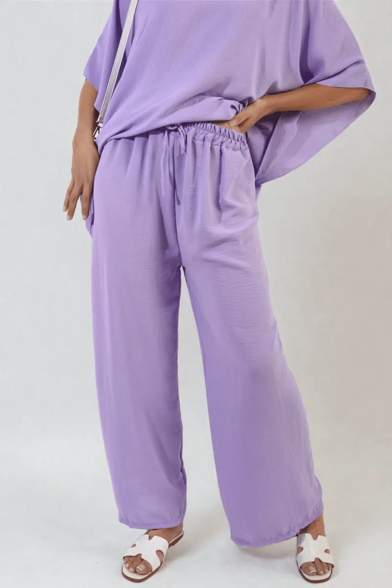 Drawstring Waist Wide Leg Trousers sold by Beagle Boutique product image thumbnail 3