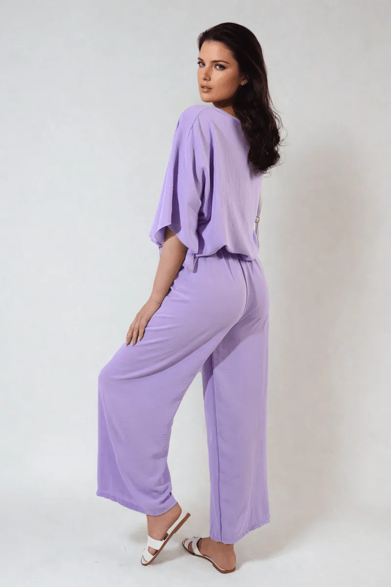 Drawstring Waist Wide Leg Trousers sold by Beagle Boutique product image thumbnail 2