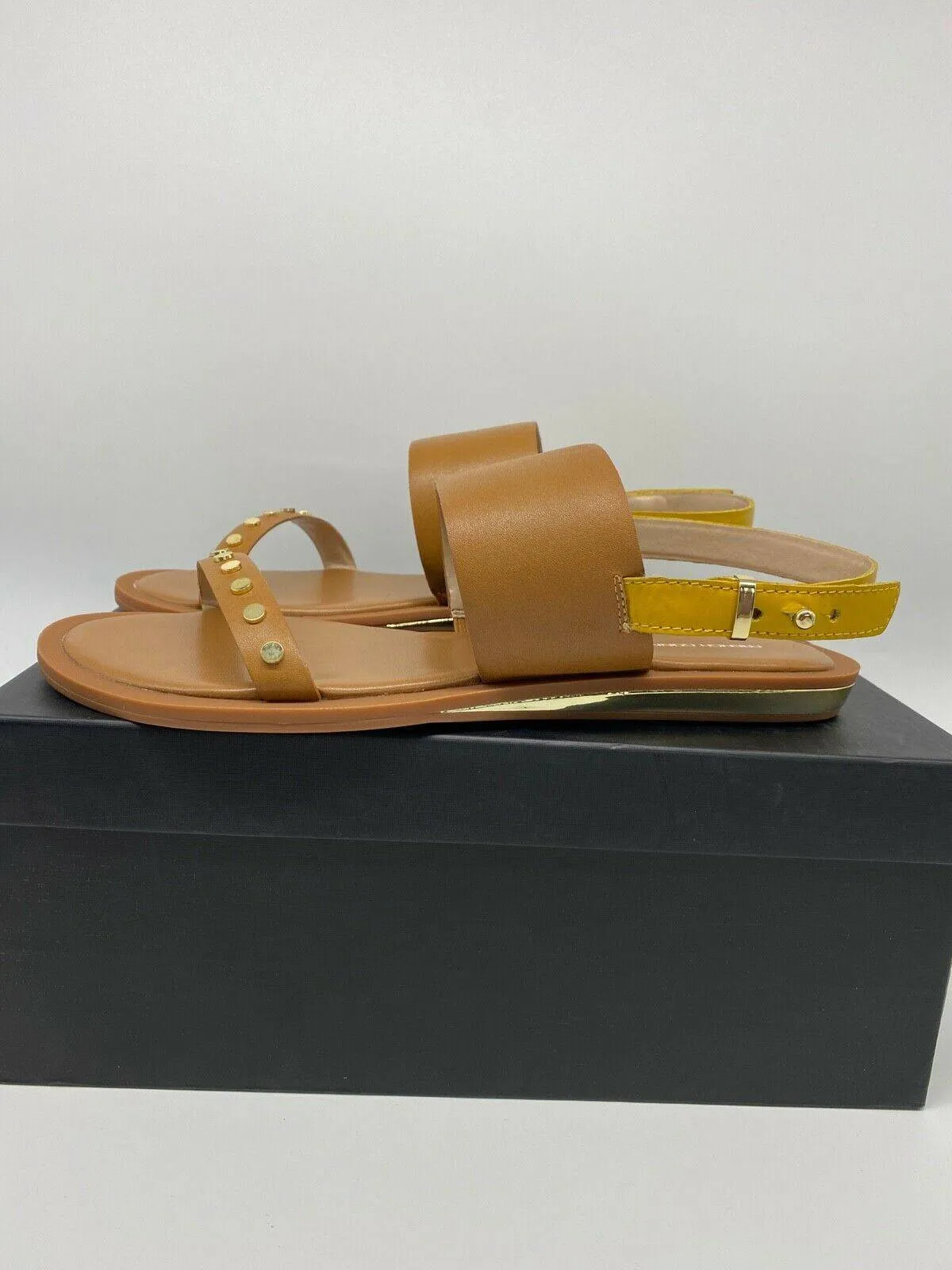 French Connection Leather Flat Strappy Sandals RRP £75 Sizes: 4 5 6 sold by Beagle Boutique product image thumbnail 4