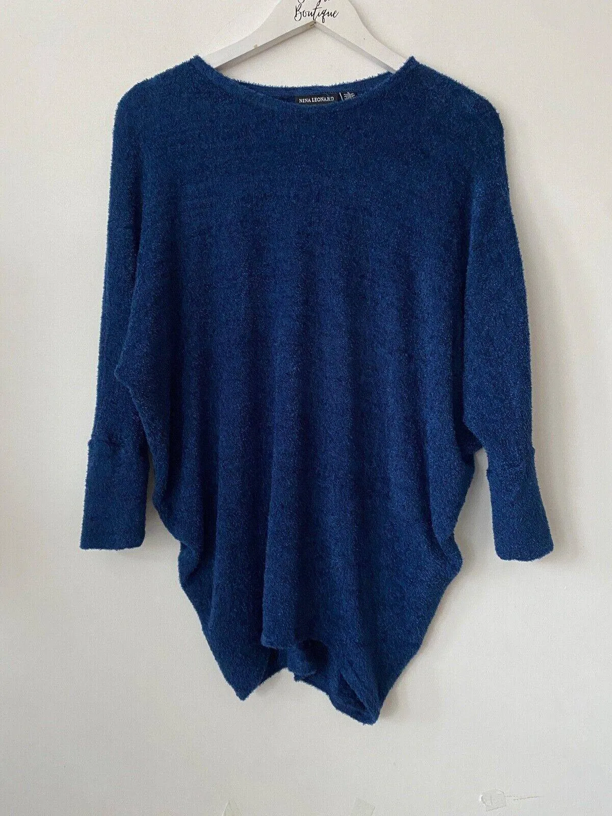 Nina Leonard Dolman Fluffy Top Size S sold by Beagle Boutique