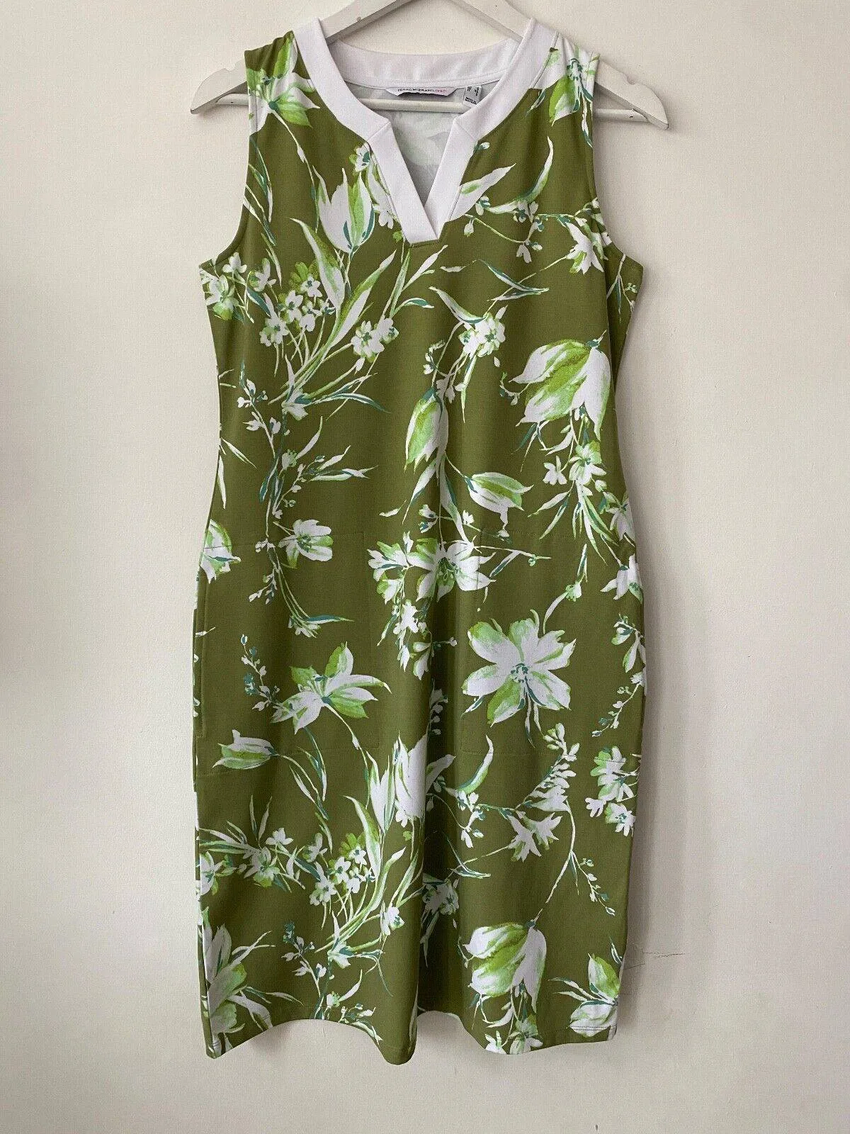 Isaac Mizrahi Live! Print Floral Sleeveless Dress S, M Pink or Green sold by Beagle Boutique product image thumbnail 3