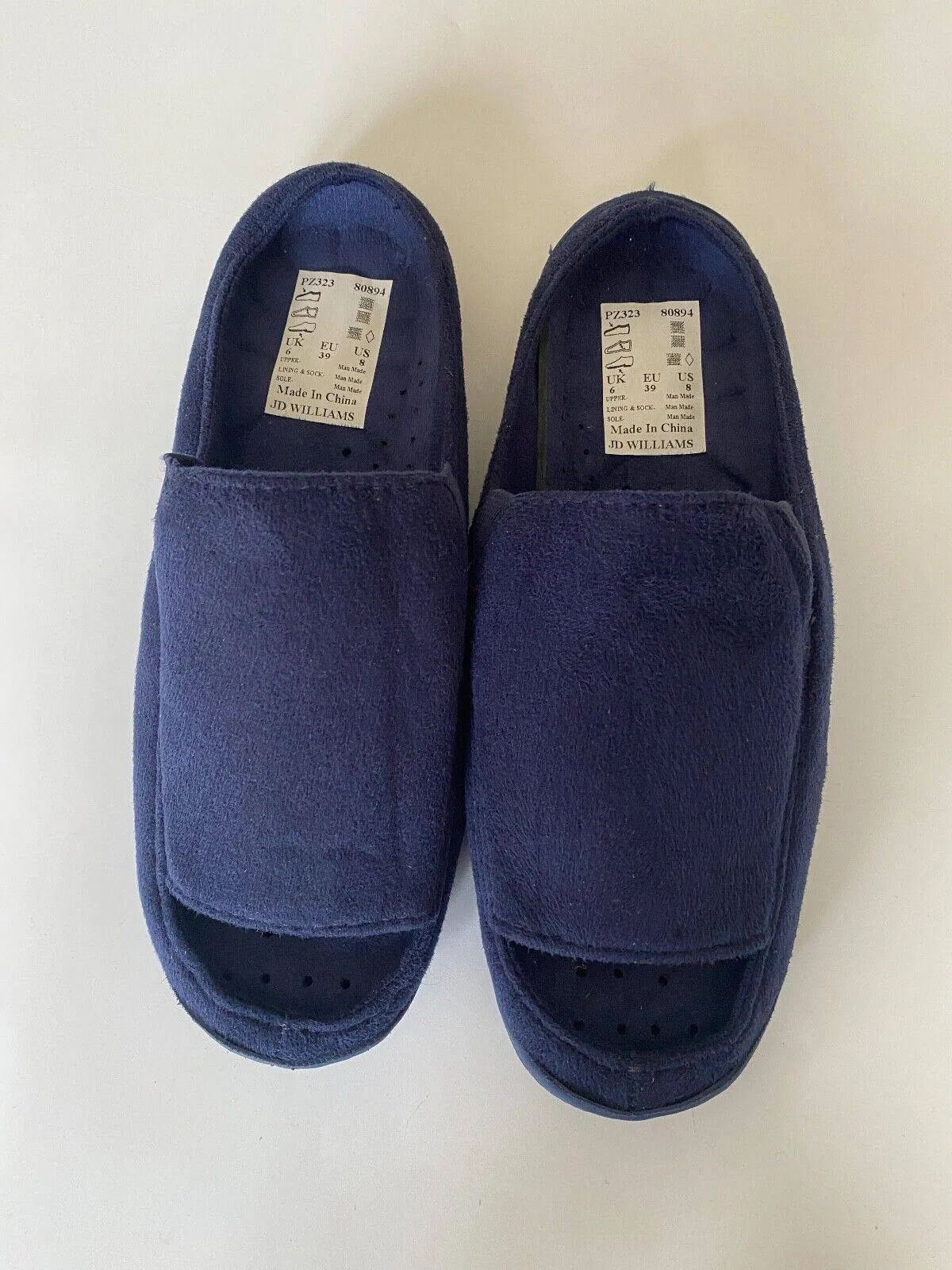 JD Williams Dark Blue Slippers Size 6 sold by Beagle Boutique