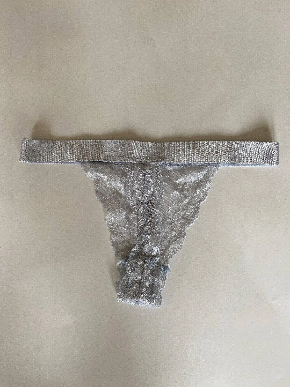 Topshop Thong Light Blue Knickers Briefs Size 6 UK Lace sold by Beagle Boutique product image thumbnail 3