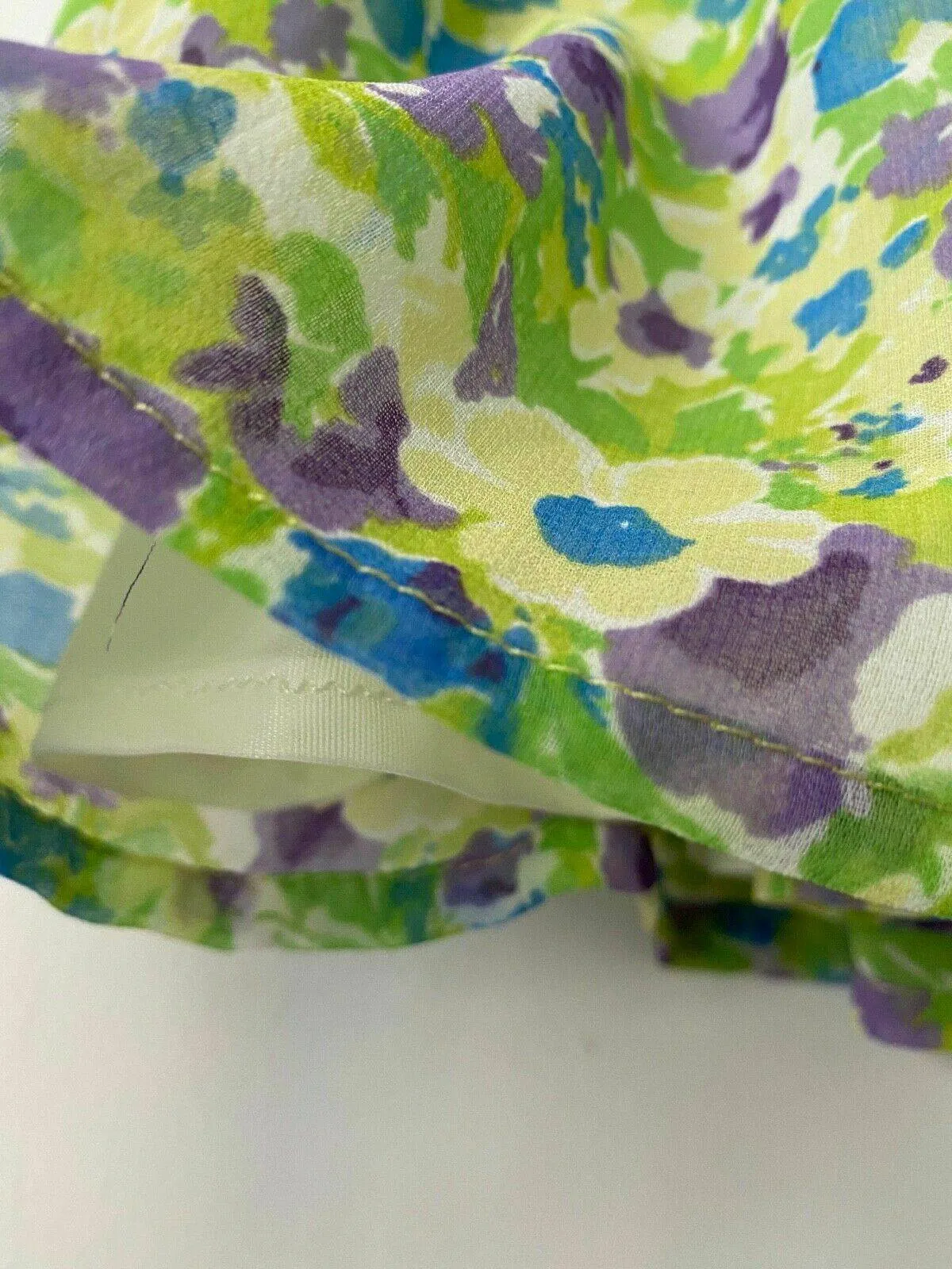 Ex High Street Mini Skirt Chiffon Lined Floral Size S sold by Beagle Boutique product image thumbnail 2