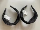 River Island x 2 Black Rib Twist Headband sold by Beagle Boutique