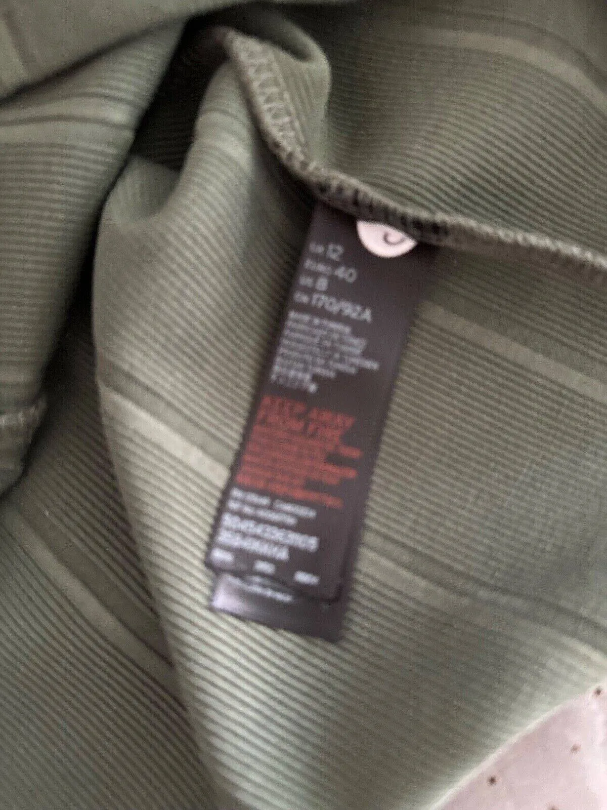 Topshop Olive Green Rib Bodycon Dress size 4, 6, 8, 10, 12, 14, 16 chain detail sold by Beagle Boutique product image thumbnail 4