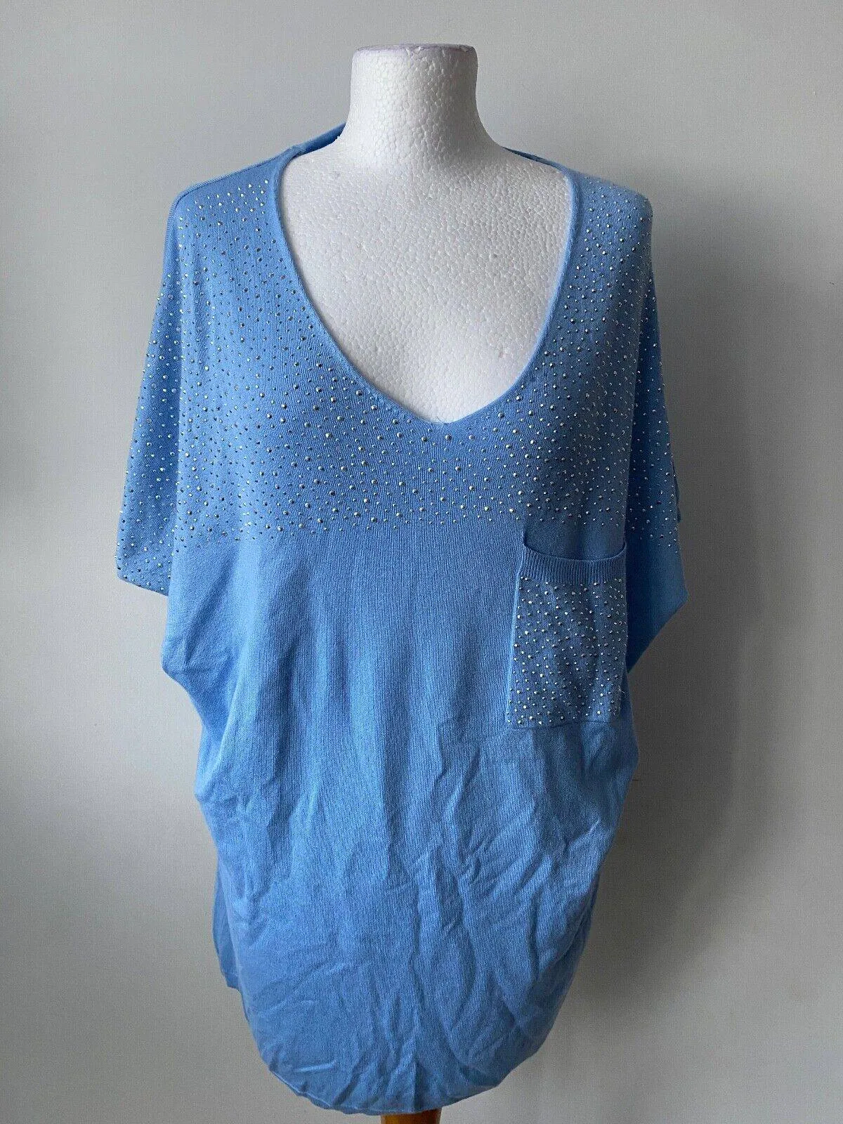 Frank Usher Embellished Short Sleeve Jumper Lightweight **Damaged** sold by Beagle Boutique product image thumbnail 2