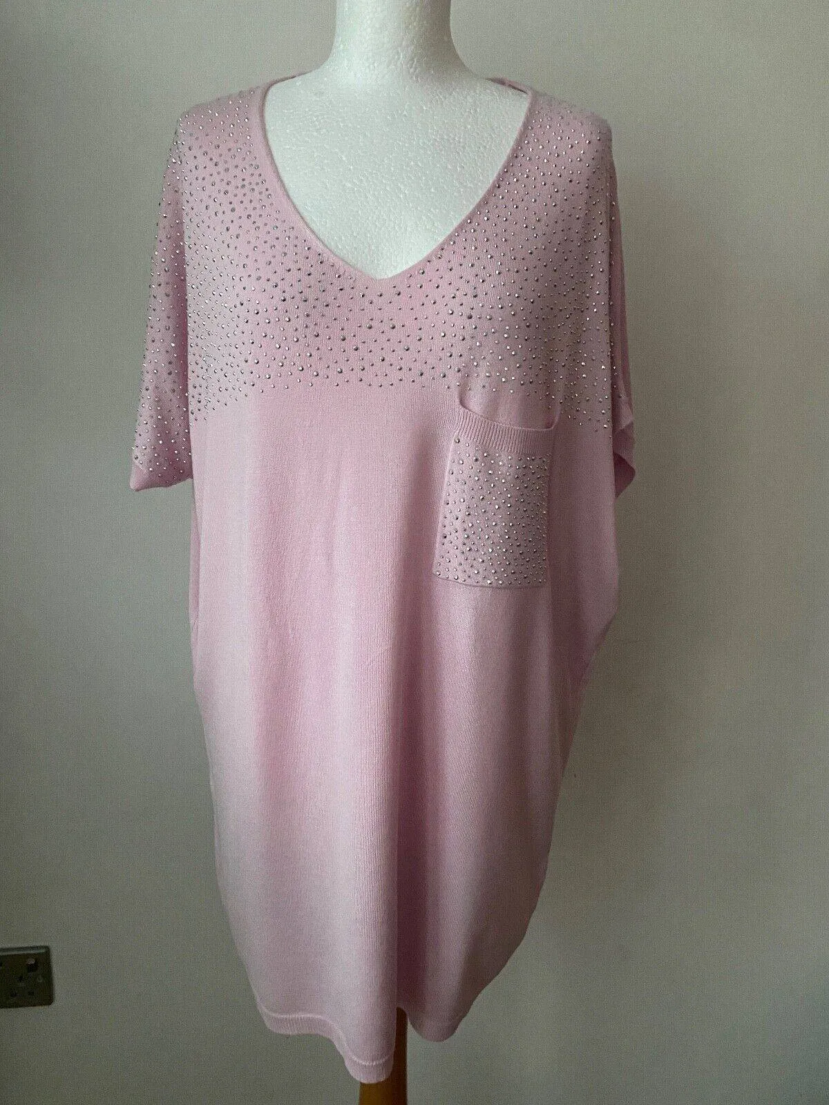 Frank Usher Embellished Short Sleeve Jumper Lightweight **Damaged** sold by Beagle Boutique product image thumbnail 4