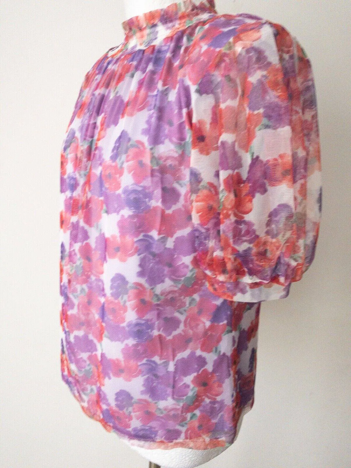 Floral Mesh Layered Pink Purple Floral Size 10 sold by Beagle Boutique product image thumbnail 3