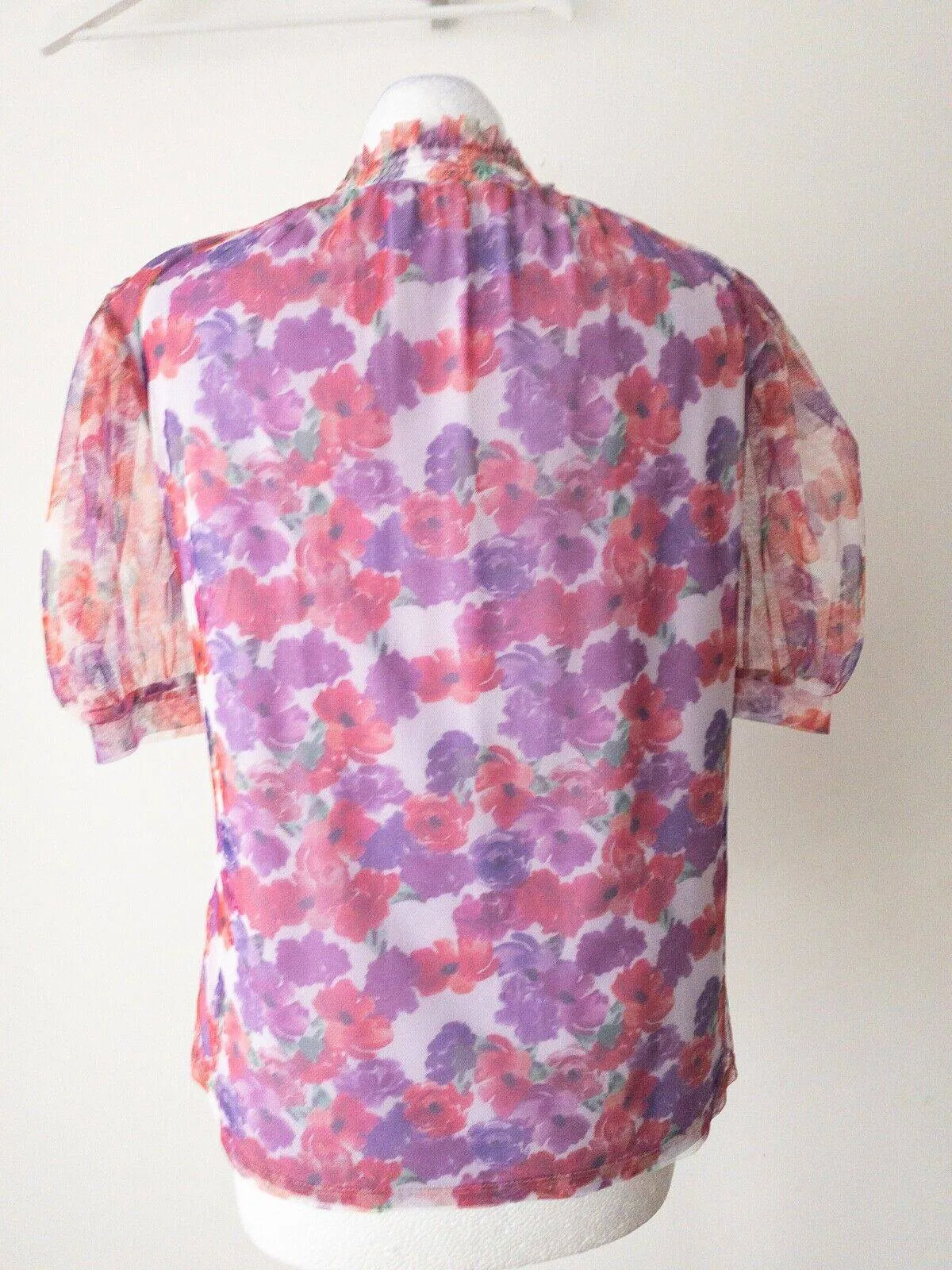 Floral Mesh Layered Pink Purple Floral Size 10 sold by Beagle Boutique product image thumbnail 4