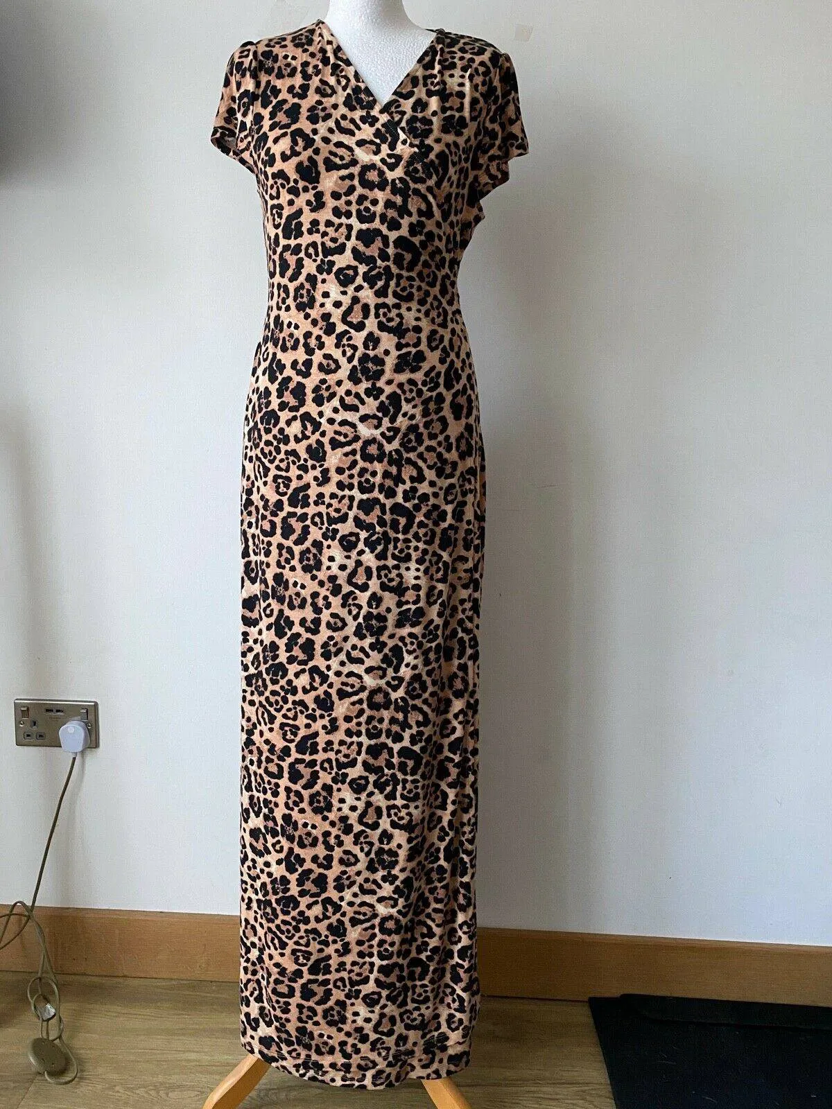 Very Animal Print Maxi Wrap Dress Size 12 sold by Beagle Boutique