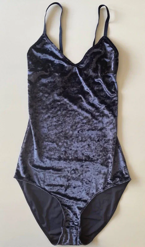 NEXT Lingerie Non-Padded Non-Wired Body Dark Blue Velvet Sizes 10 12 14 16 18 sold by Beagle Boutique
