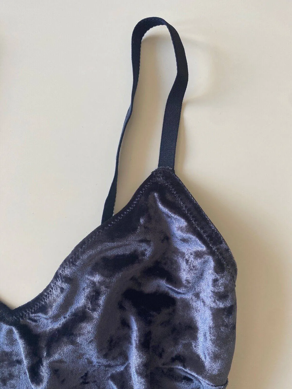 NEXT Lingerie Non-Padded Non-Wired Body Dark Blue Velvet Sizes 10 12 14 16 18 sold by Beagle Boutique product image thumbnail 3