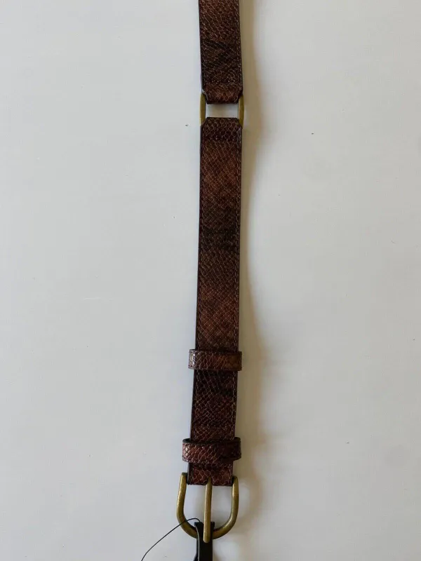 Next Brown LinkBelt Faux Snake Size S sold by Beagle Boutique