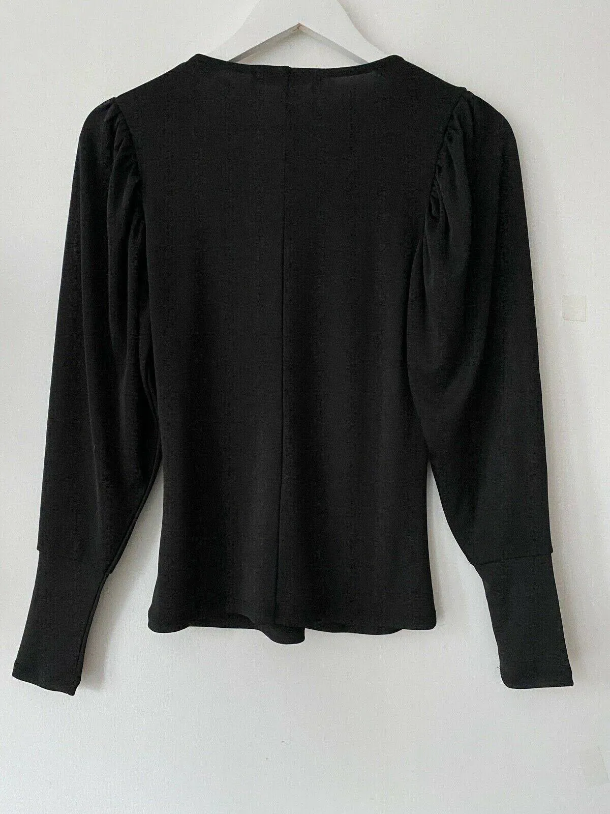 Very Blouson Sleeve Black Top Size 8 sold by Beagle Boutique product image thumbnail 4
