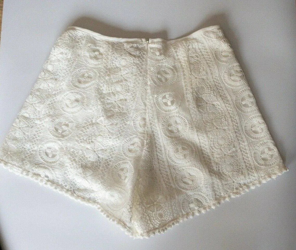 Umenda White Crochet Layered Shorts Sizes 8, 10 UK sold by Beagle Boutique product image thumbnail 3