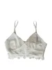 Umenda Crochet Layered Crop Top Size 10 Pearl Button Detail sold by Beagle Boutique