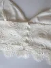 Umenda Crochet Layered Crop Top Size 10 Pearl Button Detail sold by Beagle Boutique