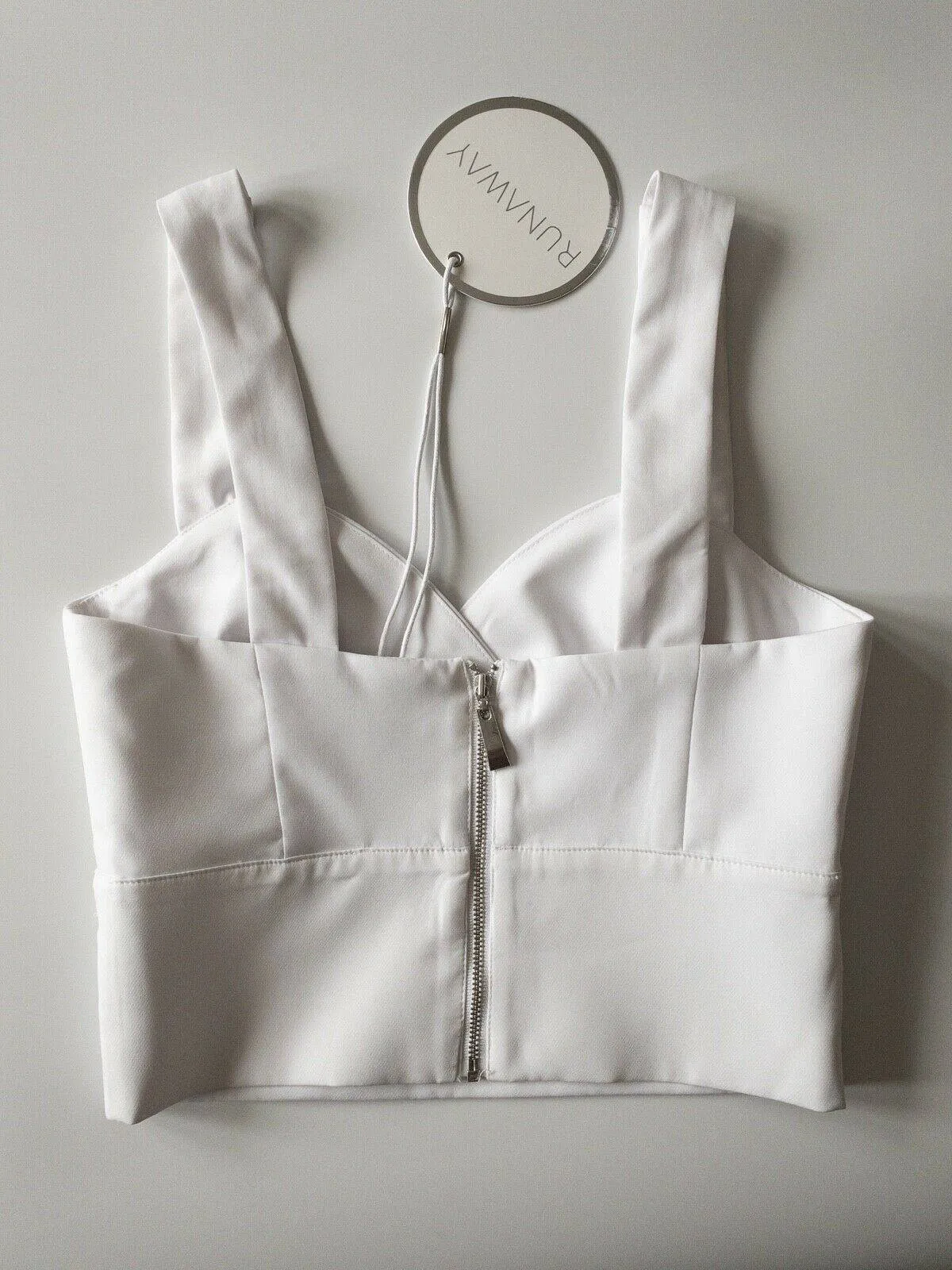 Runaway The Label Alicia Crop Top Sizes 6, 12 White sold by Beagle Boutique product image thumbnail 3