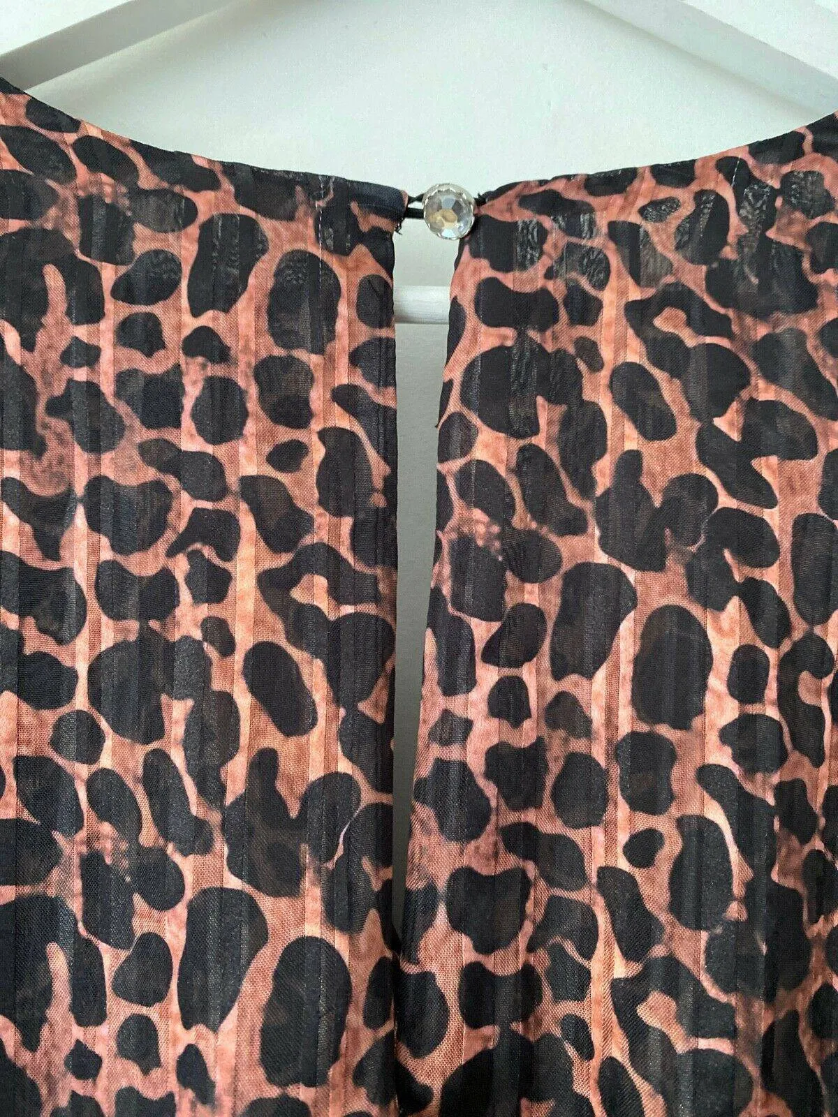 River Island Animal Print Ruffled Playsuit Sizes 12 sold by Beagle Boutique product image thumbnail 4