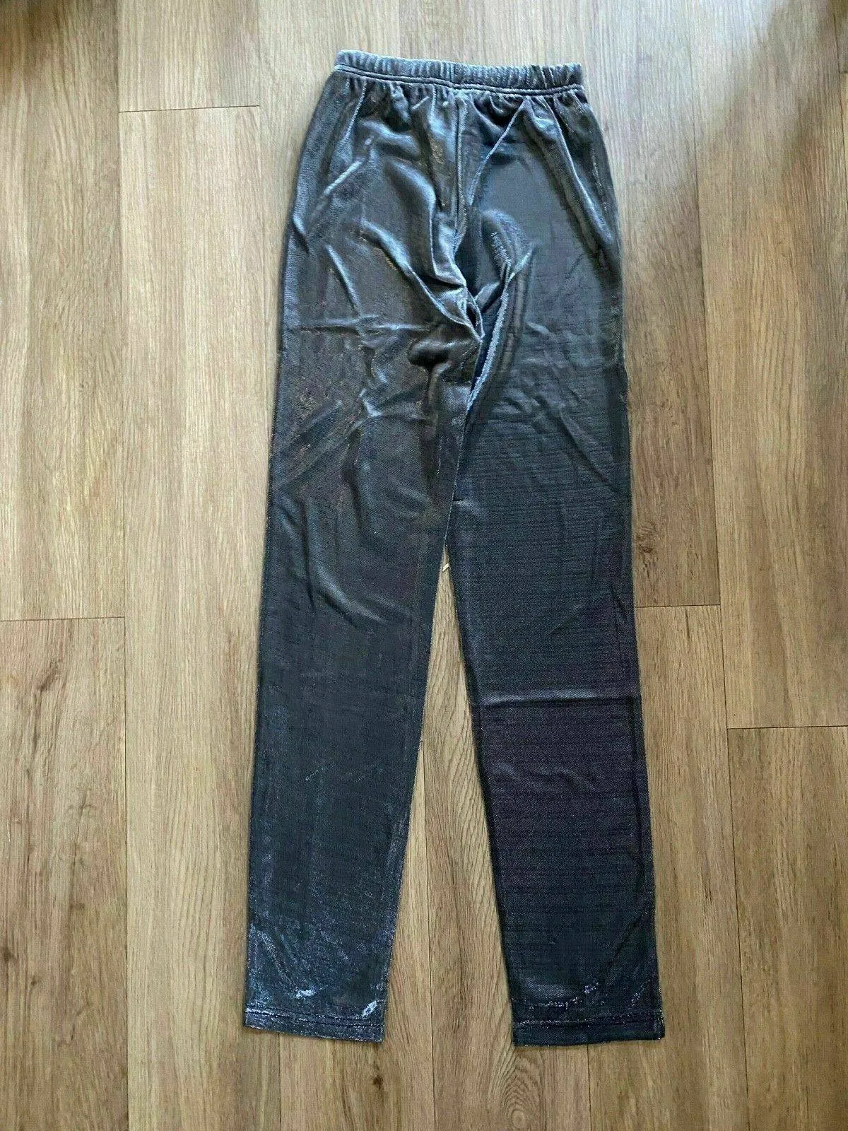 Missguided Metallic skinny Trouser Silver Sheer Size 6 sold by Beagle Boutique product image thumbnail 3