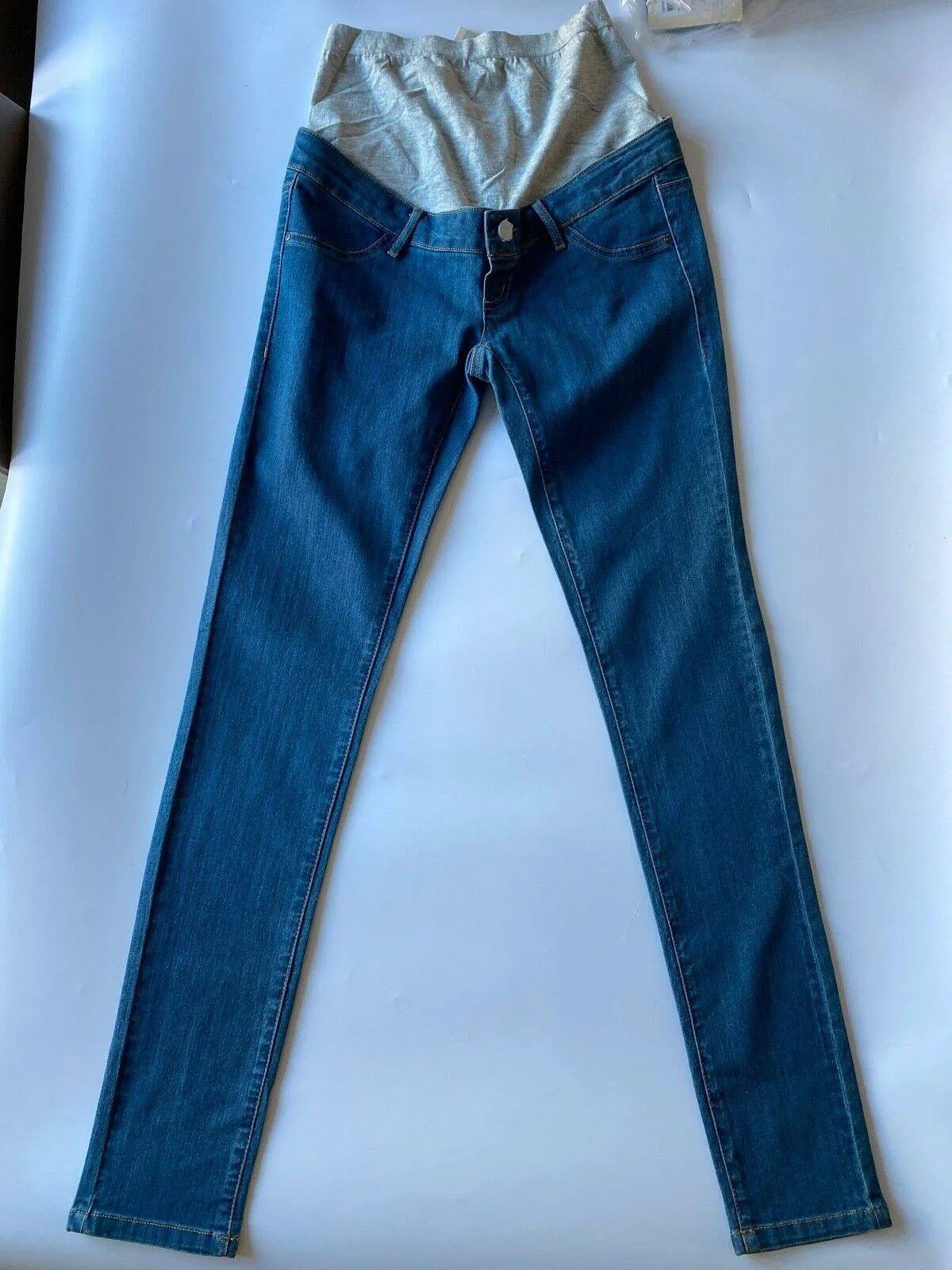 mama:licious Blue Slim Maternity Jeans Size W32" Size 12 sold by Beagle Boutique