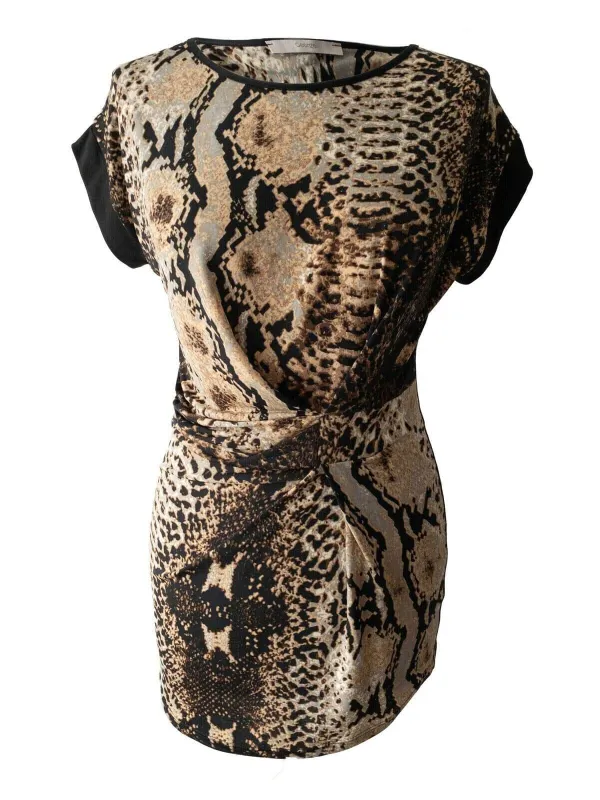 George Animal Print Top Ruched Size 10 / 12 sold by Beagle Boutique