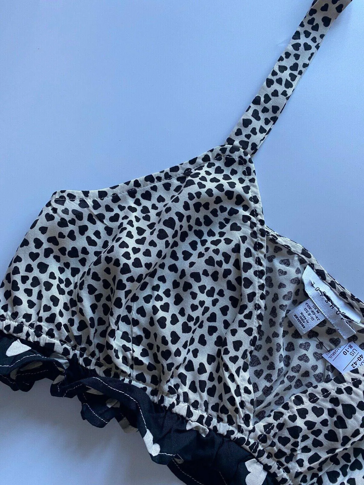 Topshop Heart Pattern Bralet Size M sold by Beagle Boutique product image thumbnail 2