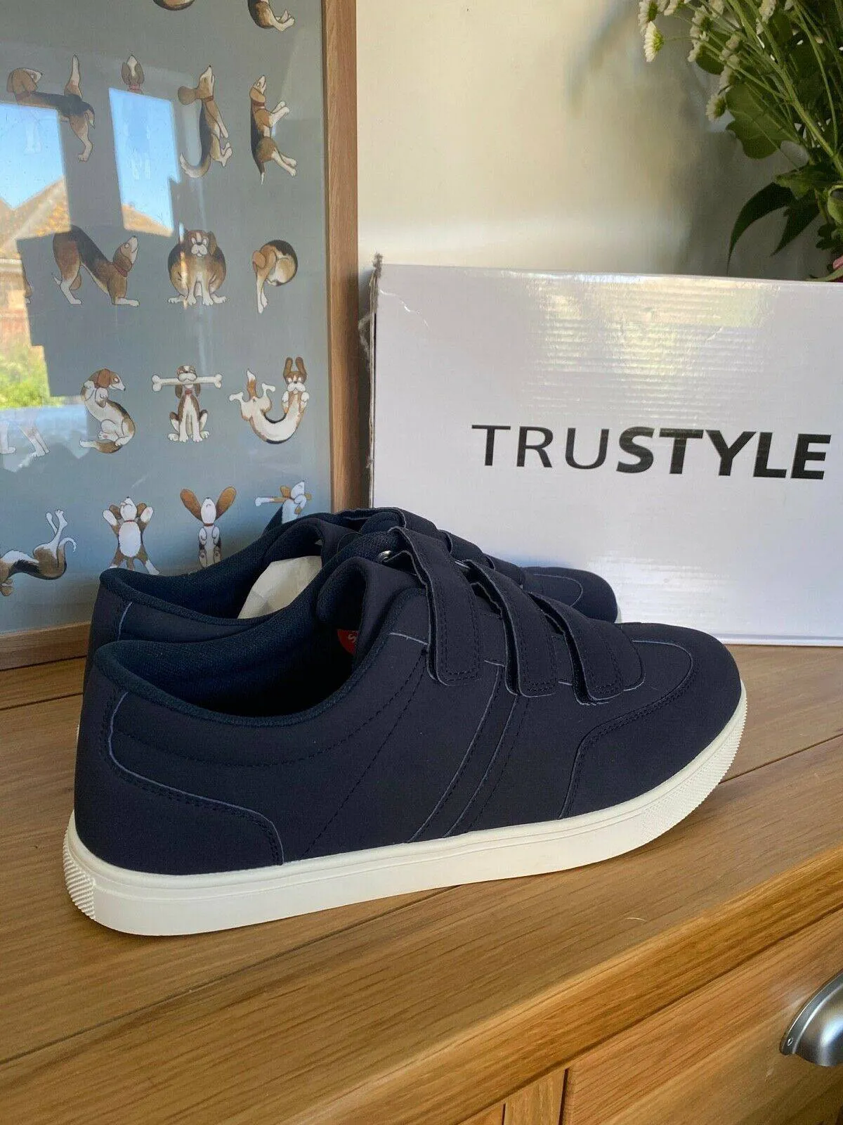 Trustyle Men's Trainer Tennis Type Available in Blue or White sold by Beagle Boutique product image thumbnail 2