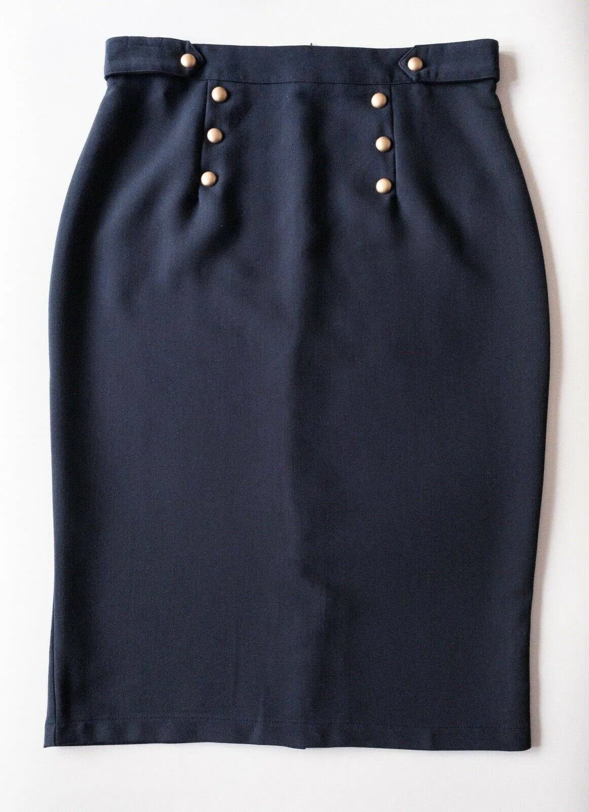 Grace & Mila Navy Button Detail Pencil Skirt Size M 10 sold by Beagle Boutique product image thumbnail 2