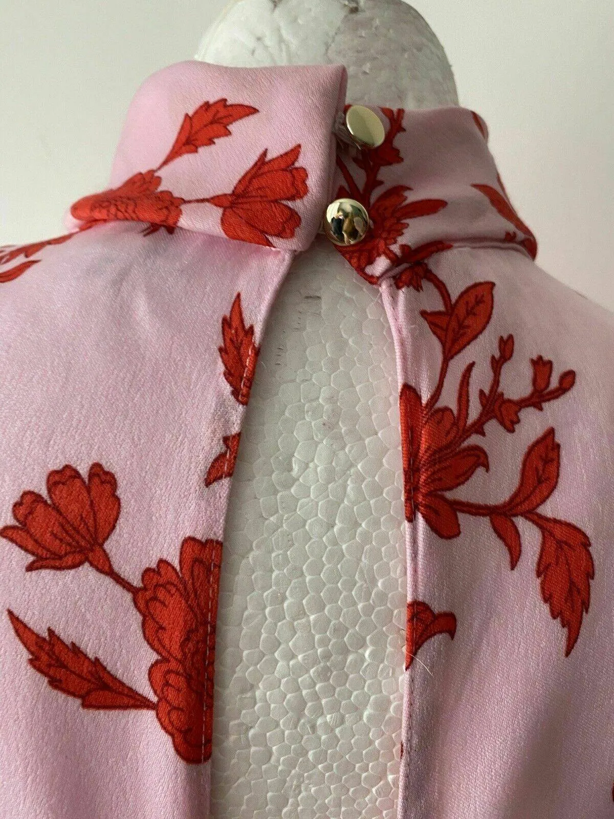 River Island Pink and Red Cut Out Back Tie Back Top High Neck Sizes 6 8 12 sold by Beagle Boutique product image thumbnail 5